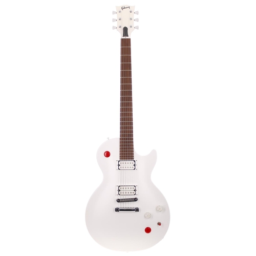 111 - 2011 Gibson Buckethead Les Paul Studio electric guitar, made in USA; Body: Arctic white finish; Neck... 