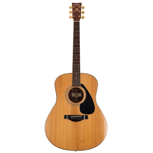 222 - Yamaha LD-10 acoustic guitar; Back and sides: Indian rosewood; Top: natural spruce, a few minor mark... 