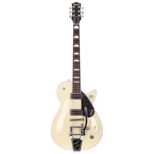 224 - 2020 Gretsch G6128TDS-PE-LIV electric guitar, made in Japan; Body: ivory finish top upon brown back;... 