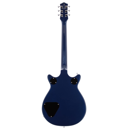 228 - 2019 Gretsch G5232T electric guitar, made in China; Body: metallic blue finish; Neck: good; Fretboar... 