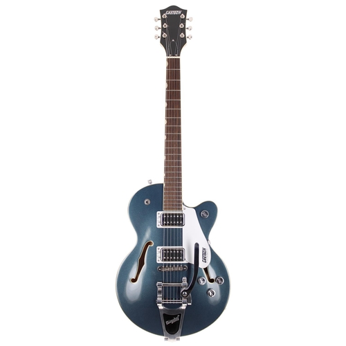 229 - 2020 Gretsch G5655T Center Block JR semi-hollow body electric guitar, made in China; Body: cerulean ... 