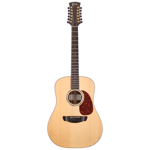 250 - 2016 Faith High Gloss Series Saturn twelve string acoustic guitar, made in Indonesia; Back and sides... 