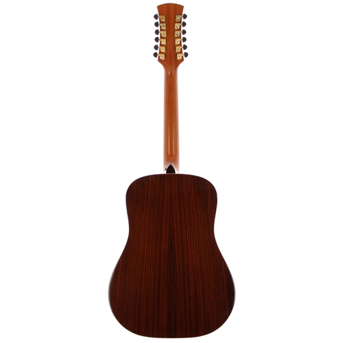 250 - 2016 Faith High Gloss Series Saturn twelve string acoustic guitar, made in Indonesia; Back and sides... 