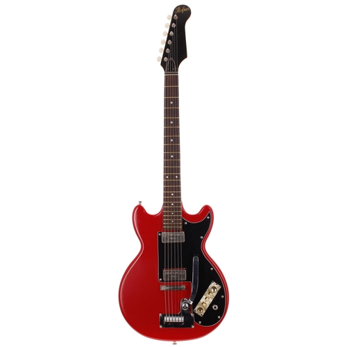 253 - Restored 1960s Hofner Colorama II 164V electric guitar, made in Germany; Body: red finish, refinish,... 