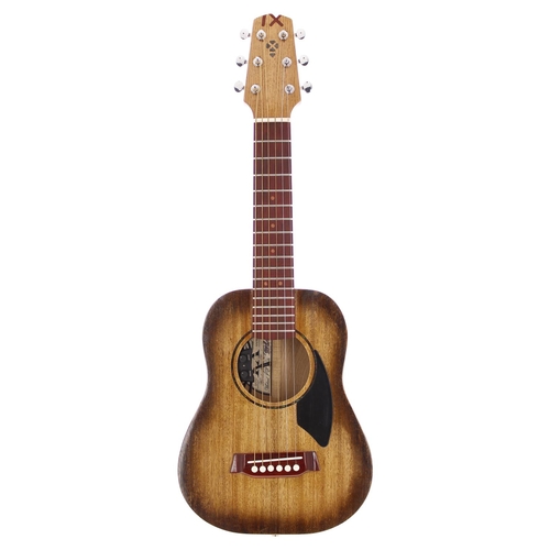 260 - 2019 IX Guitars LGD electro-acoustic guitarlele; Back and sides: natural oak; Top: two-tone burst fi... 