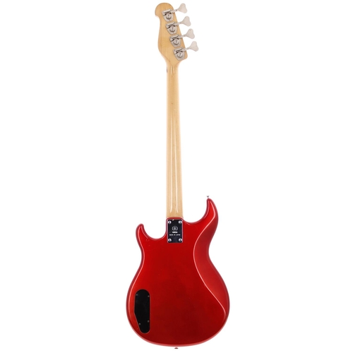 264 - Yamaha BB300 bass guitar, made in Japan; Body: candy apple red finish, many dings and scratches, lar... 