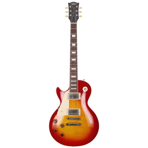 265 - 2002 Tokai Love Rock left handed electric guitar, made in Japan; Body: sunburst finish maple top upo... 