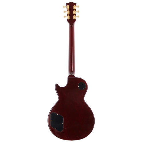 118 - 1994 Gibson Les Paul Studio electric guitar, made in USA; Body: wine red finish, a few dings to edge... 