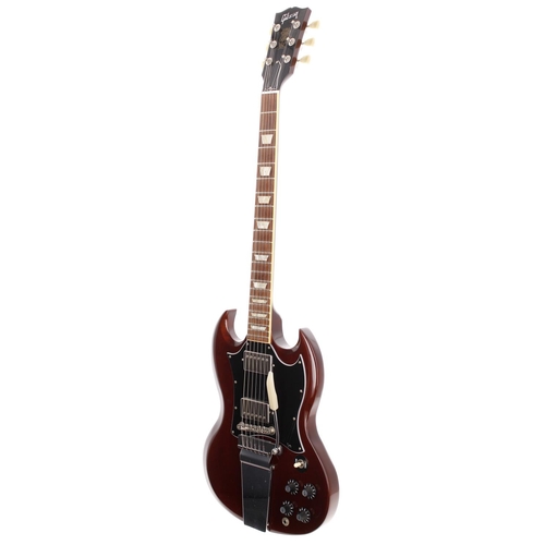 130 - 2007 Gibson Angus Young Signature SG electric guitar, made in USA; Body: vintage cherry finish, a fe... 