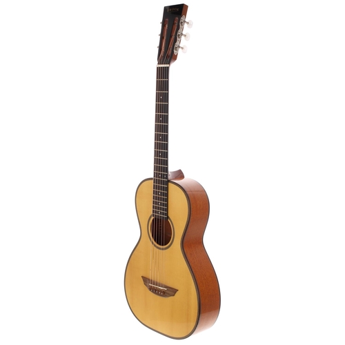 403 - 2001 Brook Creedy small bodied acoustic guitar, made in Devon, England; Back and sides: mahogany; To... 