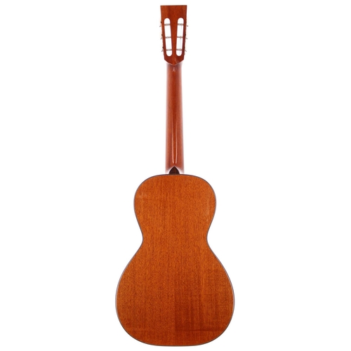 403 - 2001 Brook Creedy small bodied acoustic guitar, made in Devon, England; Back and sides: mahogany; To... 