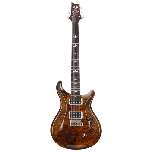 423 - 2022 Paul Reed Smith (PRS) Custom 24-08 electric guitar, made in USA; Body: black amber maple top up... 