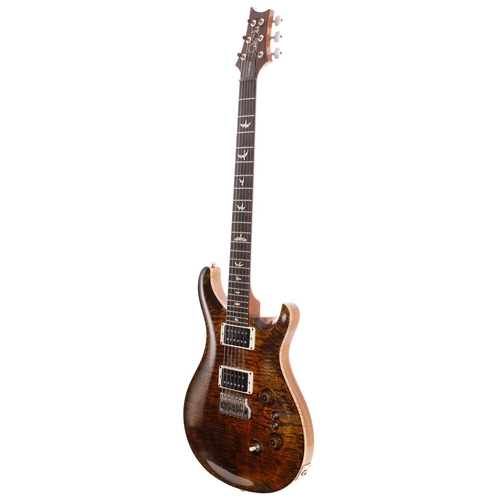 423 - 2022 Paul Reed Smith (PRS) Custom 24-08 electric guitar, made in USA; Body: black amber maple top up... 