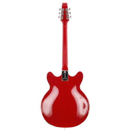 428 - 1970s Baldwin 706V hollow body electric guitar, made in England; Body: red finish, minor lacquer cra... 