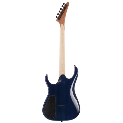 193 - Palm Bay Tempest electric guitar; Body: red/blue finished maple top with blue back; Neck: maple; Fre... 