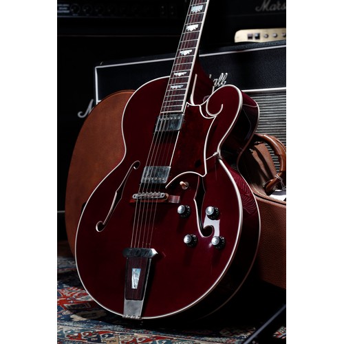 115 - 1995 Gibson Master Model Tal Farlow hollow body electric guitar, made in USA; Body: wine red finish,... 