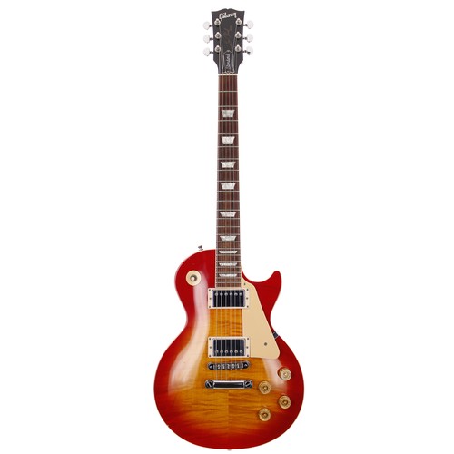 129 - 1998 Gibson Les Paul Standard electric guitar, made in USA; Body: cherry sunburst finish, buckle ble... 