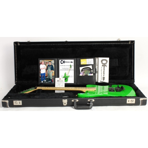 292 - 2005 Charvel Dweezil Zappa Limited Edition Master Built electric guitar, made in USA; Body: green; N... 