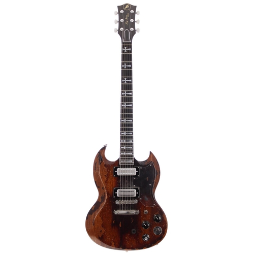 293 - Jaydee Custom Guitars Tony Iommi Custom 'Old Boy' electric guitar, made in England; Body: aged mahog... 