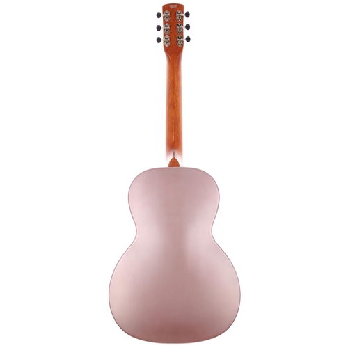 271 - 2014 Gretsch Roots Collection G9202 resonator guitar, made in China; Body: pastel pink finish; Neck:... 