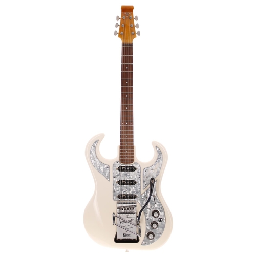 276 - Burns The Legend electric guitar, made in England; Body: white finish, small lacquer stress crack on... 