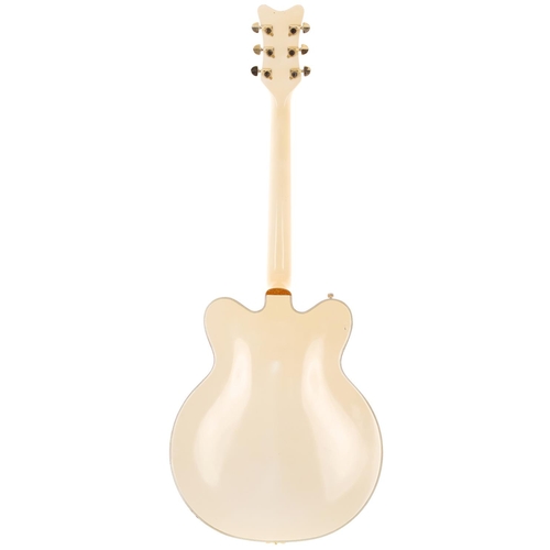 278 - 1990 Gretsch White Falcon 7594 hollow body electric guitar, made in Japan; Body: white finish, yello... 