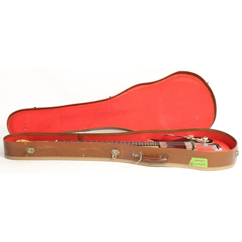 282 - 1960s Hofner Colorama II electric guitar, made in Germany; Body: restored red re-vinyled body; Neck:... 