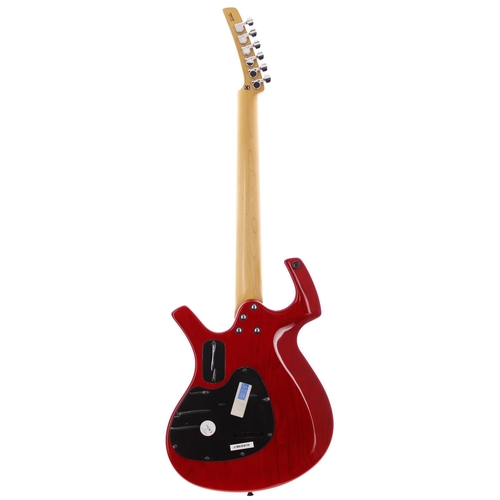 297 - 2005 Parker P40 electric guitar, made in Korea; Body: red finish; Neck: maple; Fretboard: rosewood; ... 