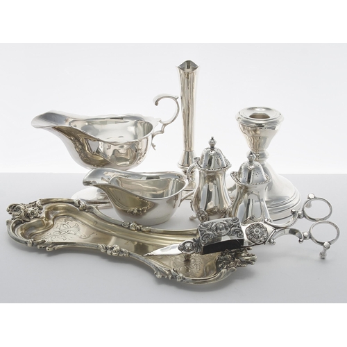 514 - Adie Brothers Ltd silver candlestick, 4