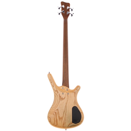 298 - 2003 Warwick Corvette Standard left-handed bass guitar, made in Germany; Body: natural finished Swam... 