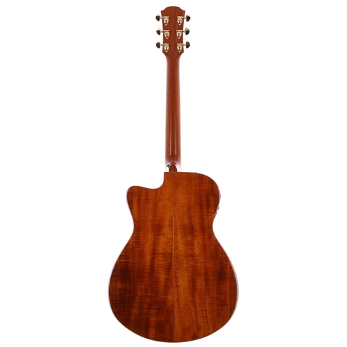 305 - Yamaha Limited Edition AC4K electro-acoustic guitar, made in China; Body: all koa; Neck: mahogany; F... 