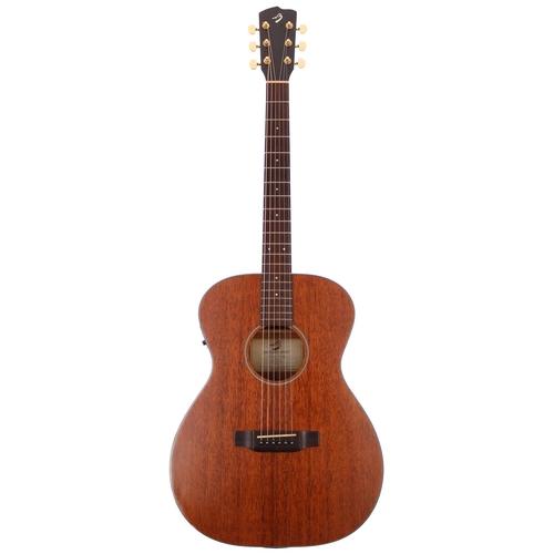 306 - Breedlove Passport Series OM-MME electro-acoustic guitar, made in Korea; Body: mahogany, one small d... 