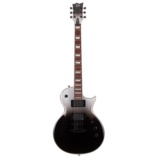 309 - 2018 LTD by ESP EC-400 electric guitar, made in Indonesia; Body: black pearl fade finish; Neck: good... 