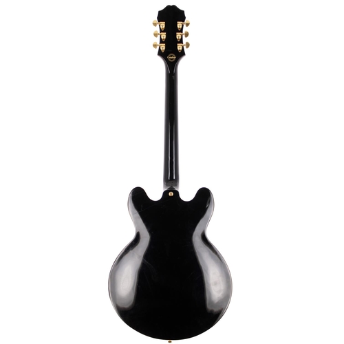 311 - 2018 Epiphone Sheraton II Pro electric guitar; Body: ebony finish, surface scratches and marks to ba... 