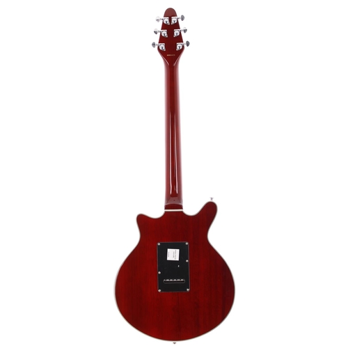 312 - Burns Brian May Red Special electric guitar, made in Korea; Body: cherry red finish; Neck: good, Bri... 