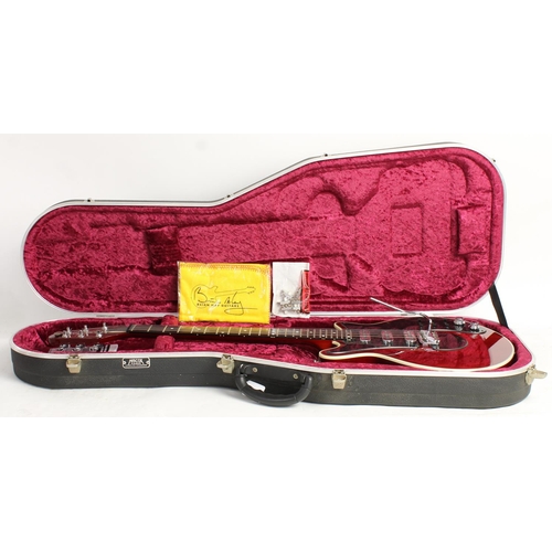 312 - Burns Brian May Red Special electric guitar, made in Korea; Body: cherry red finish; Neck: good, Bri... 