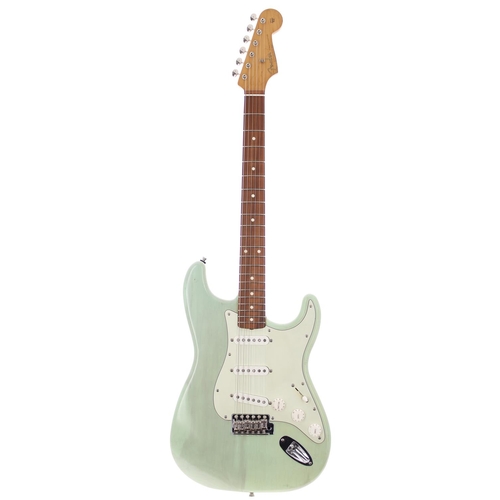 318 - Good S Type Partscaster electric guitar; Body: MJT surf green light relic S Type body; Neck: 2021 Fe... 