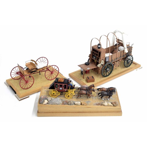 Franklin Mint Precision Models Western Chuck Wagon; together with