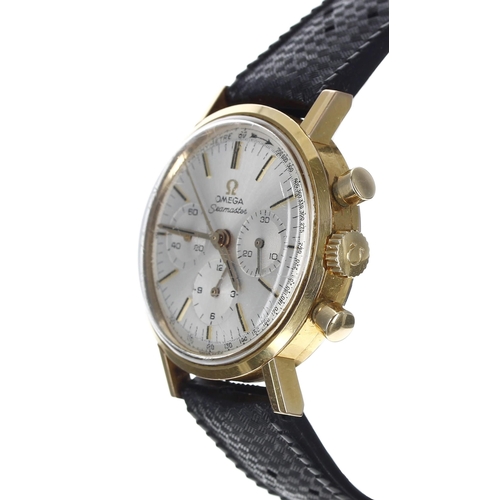 1 - Omega Seamaster Chronograph gold plated and stainless steel gentleman's wristwatch, reference no. 10... 