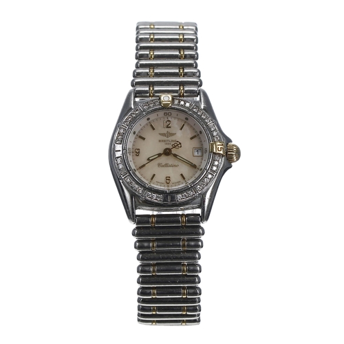 48 - Breitling Callistino bicolour stainless steel lady's wristwatch, reference no. B52045.1, serial no. ... 