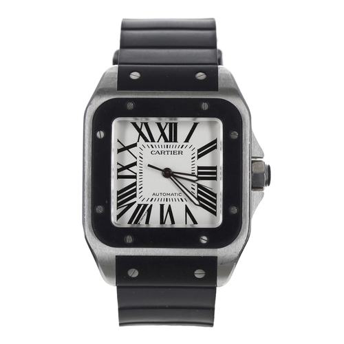 65 - Cartier Santos 100 XL automatic stainless steel gentleman's wristwatch, reference no. 2656, serial n... 