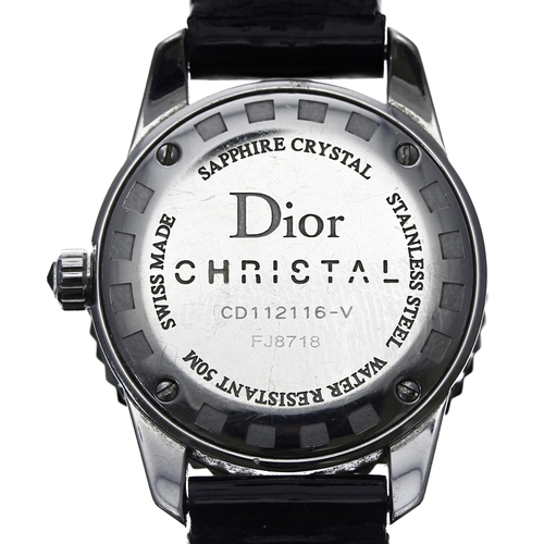 95 - Dior Christal Diamond stainless steel lady's wristwatch, reference no. CD112116-V, serial no. FJ8xxx... 