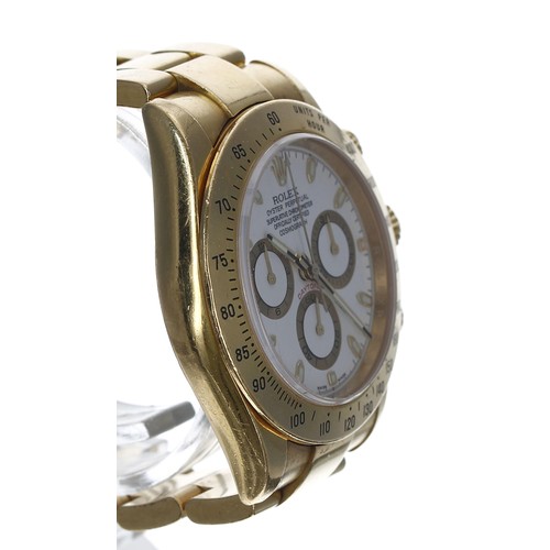 28 - Rolex Oyster Perpetual Cosmograph Daytona 18ct gentleman's wristwatch, reference no. 116528, serial ... 