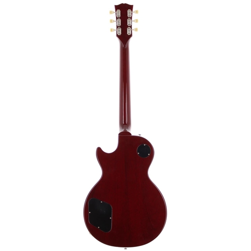 136 - 2004 Gibson Les Paul Standard electric guitar, made in USA; Body: wine red finished figured maple to... 