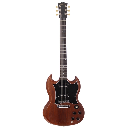 137 - 2004 Gibson SG Special Faded electric guitar, made in USA; Body: natural mahogany finish, light clou... 