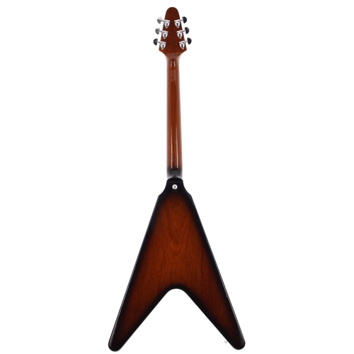 141 - 2015 Gibson Flying V electric guitar, made in USA; Body: tobacco sunburst finish, finish ding to the... 