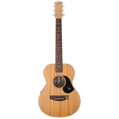 332 - 2014 Maton EMS/6 Mini Maton electro-acoustic guitar, made in Australia; Body: natural finished Queen... 