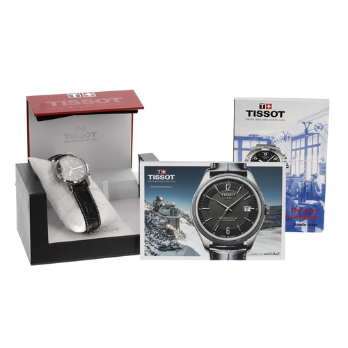 115 - Tissot PRC 200 Chronograph stainless steel gentleman's wristwatch, reference no. T461, black dial, m... 