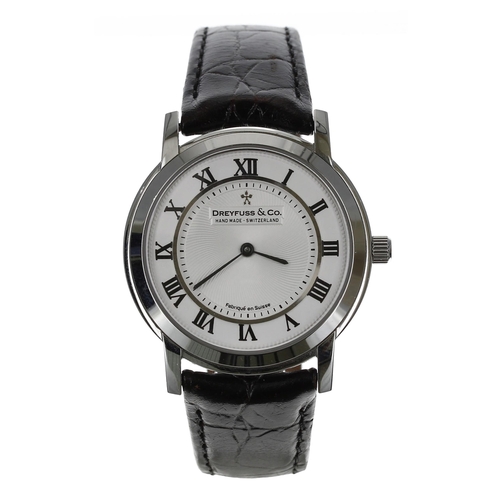 141 - Dreyfuss & Co. Series 1980 stainless steel gentleman's wristwatch, no. 211, silvered dial, quart... 