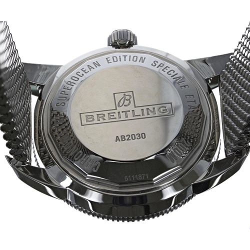 49 - Breitling SuperOcean Heritage II B20 44 Chronometer automatic stainless steel gentleman's wristwatch... 
